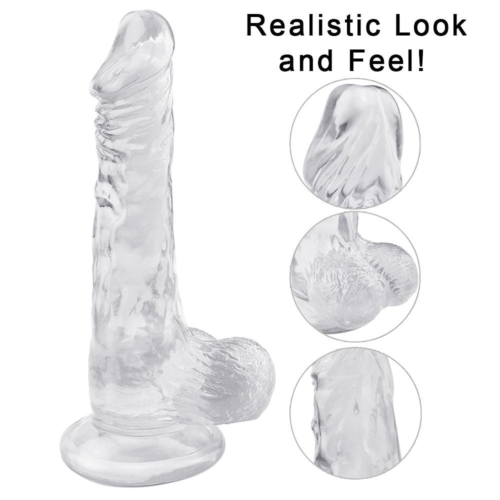 Großer Dildo, realistischer Schwanz, weicher PVC-Penis, Strapon, Saugnapf, Analsexspielzeug für Erwachsene für Frauen, Masturbation, Phallus-Dildos