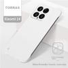 POZZO Matte Ultra-Thin Phone Case for Xiaomi 14, Borderless Simple Anti-drop Heat Dissipation Protective Cover, Night Sky Black