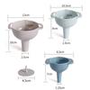 MENGTING Multifunctional Funnel Set with Oil Filter, Kitchen Household Oil Strainer Funnel for Decanting Plastic Wine Funnel 4512
