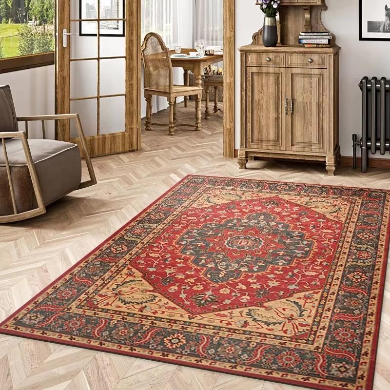Türkiye Persian Carpet Vintage Ethnic Style Rug Living Room Decoration Rugs Living Room Bedroom Decoration Washroom Floor Mat
