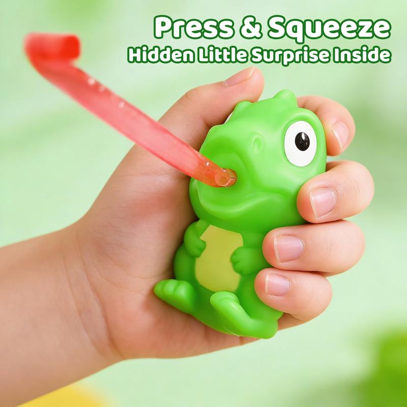 Funny Frog Dinosaur Squeeze Toy Creative Sticking Tongue Out Animal Sensory Toys For Kids Fidget Decompression Christmas Gifts