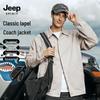 JEEP SPIRIT Men's Breathable Lapel Coach Jacket