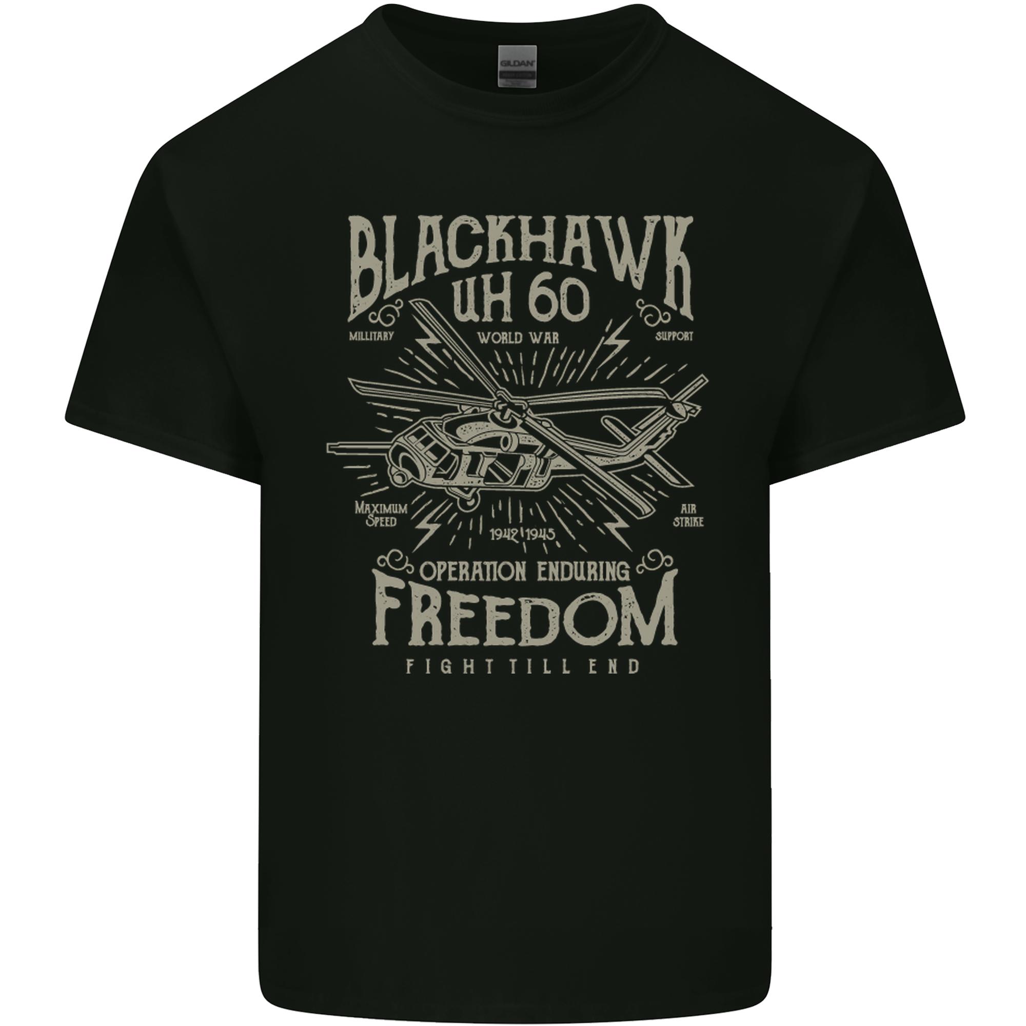 Blackhawk Uh60 Military Helicopter Army Unisexs Light Cotton TShirt S