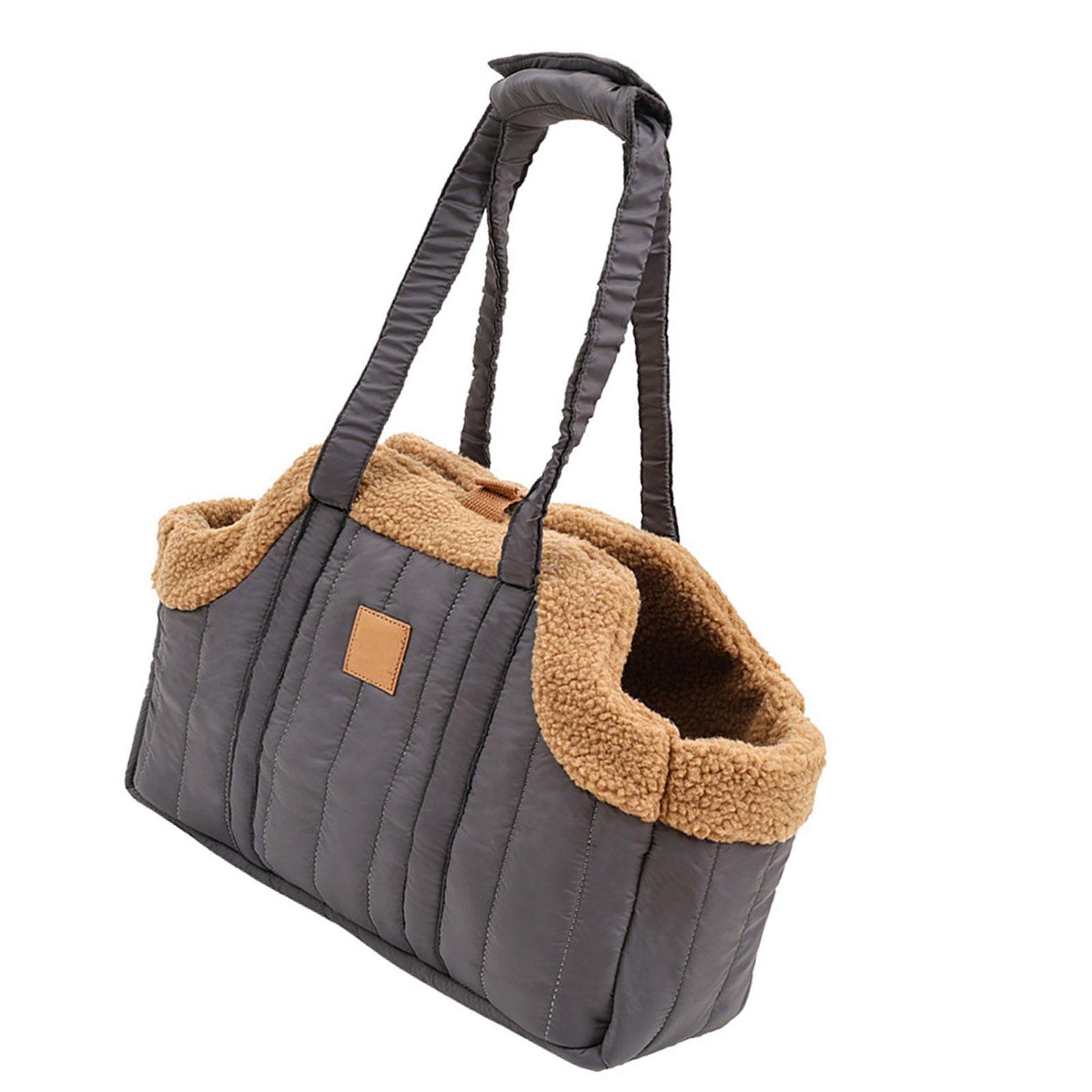 

Сумка-переноска для питомцев, сумка-переноска для кошек, мягкая, большой вместимости, со страховочным ремнем, дышащая, сумка для питомцев для прогулок серый