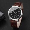 4pcs/set Men's Watch Fashion Casual Arabic Numerals Roman Scale Dial Classic Business Trend Quartz Watch Combination Set No Box