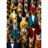 Family Portrait Of Cute Cat Wear Different Clothes Prints Poster Canvas Painting Wall Art Picture Living Room Bedroom Home Decor