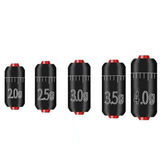 100 Pcs Fishing Weight Sinkers Down Corner Design Lightweight Good Concealment Unique with Plastic Box Reduce Fish Alertness
