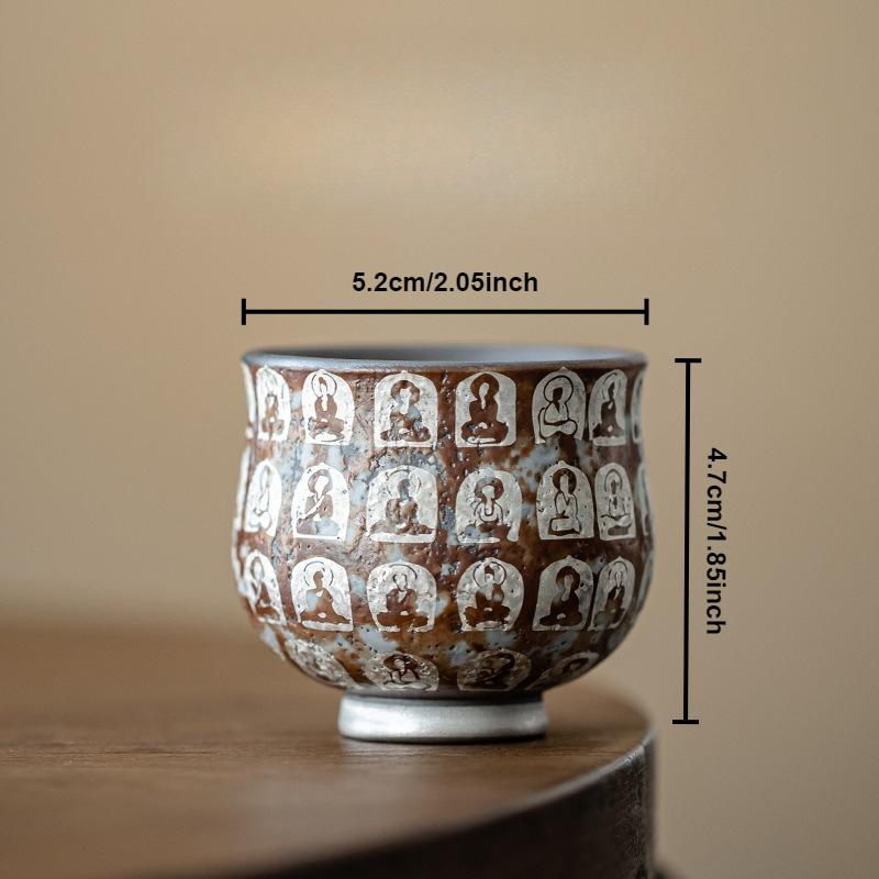 

Old Rock Mud Master Cup Ceramic Teacup Chinese Kung Fu Teaware Creative Tea Bowl Drinkware Dunhuang Small Tasting Mugs Household