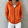 Women's Hooded Zip-Up Sweatshirt with Pockets Casual Long Sleeve Jacket for Everyday Wear