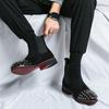 Men Suede Rivet Chelsea Boots Rockstud Shoes Dress Punk Shoes Party Nightclub Blazers Saddle Shoes Plus Size