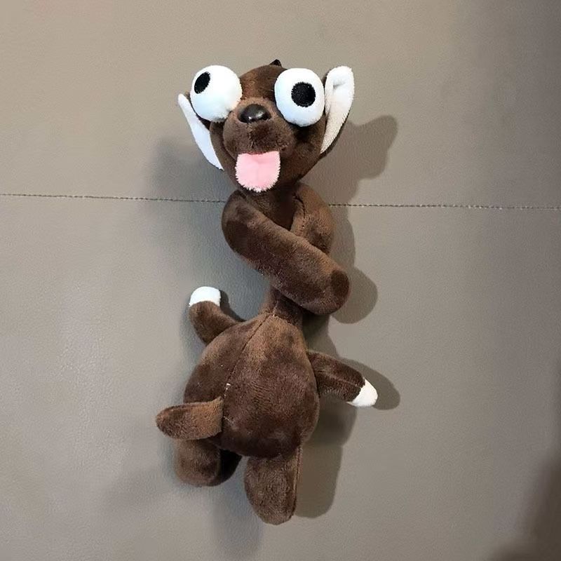 Long Neck Dachshund Plush Toy Cute Funny Dog Doll Curtain Tie Back Bag Pendant Keychain Decoration