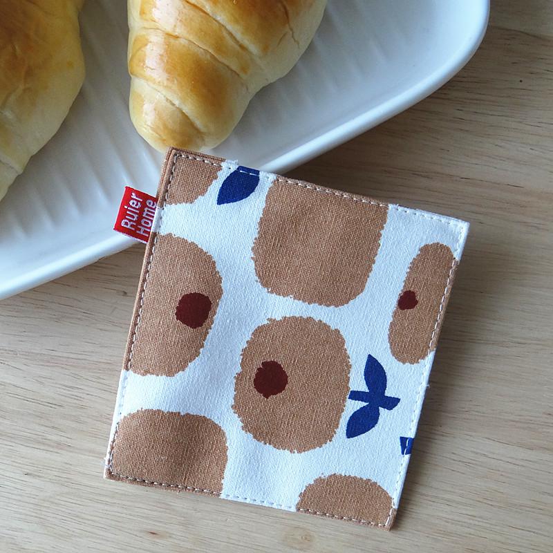 Coasters Fabric Double Layer Mug Coasters Tea Cup Coasters Heat Insulation Coasters