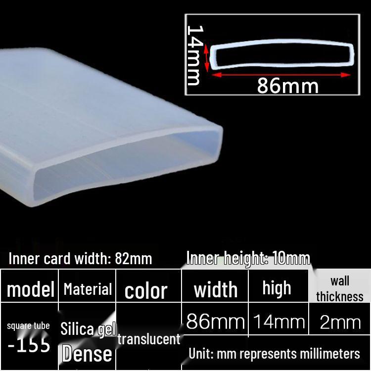 High-Temperature Resistant Silicone Square Tubing: Durable, Customizable, Aging-Resistant Rubber Sheath and Hollow Sealing Strip.