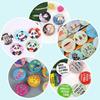 Clear Badge Film,200Pcs PVC Transparent Badge Protective Film Plastic Circle Mylars Protective Sheet Button Maker Circle Mylars for Round Badge