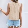 Women's Summer Fashion Solid Color Jacquard Every Day Vest Vest Top