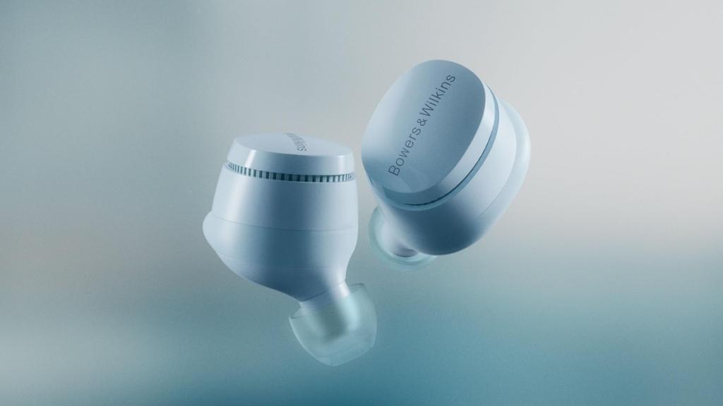 Bowers Wilkins Pi6 True Wireless Earphones with Noise aptX Adaptive Multipoint & (Glacier Blue) Cancellation, Calling, PI6/GB
