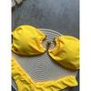Sexy U Shaped Bandeau Bikinis Sets Mujer Strapless Swimwear Women Gold Swimsuit Bathing Suit Biquinis Brazilian Bikini Swim 2025
