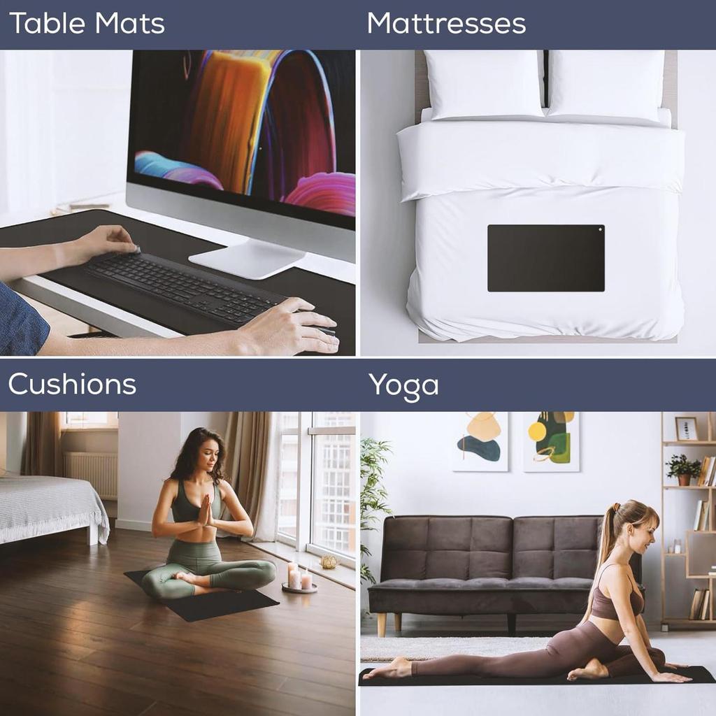Grounding Sheets Conductive Body Relief Sheets Anti Static Grounding Pad For Balance Mood Overall Health Travel Sleeping