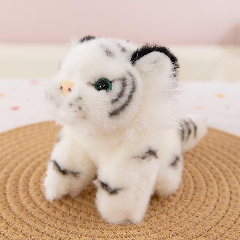 Joint Siberian tiger plush toy children's doll zoo souvenir tiger keychain backpack pendant