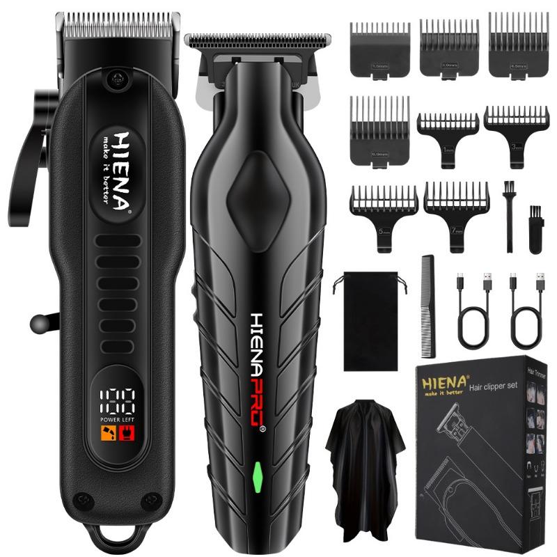 New multifunctional electric hair clipper set oil head electric clipper long endurance men's razor digital display barber scissors universal
