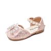 Nuove Scarpe da Principessa Estive 2025 con Fiocco di Strass e Punta Chiusa per Bambine - Sandali con Suola Morbida
