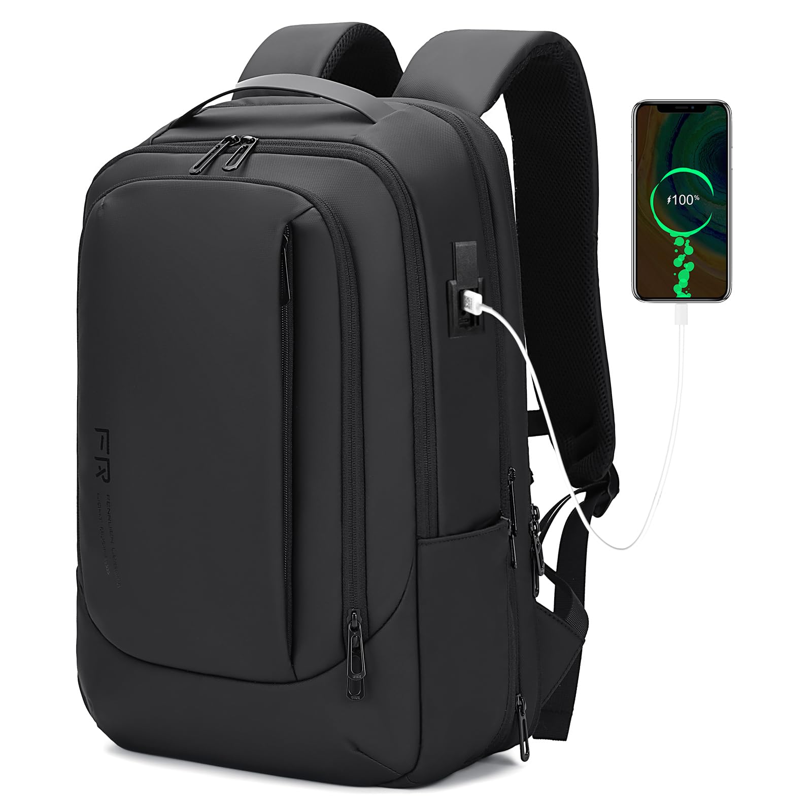 

Рюкзак Business 2025 Extended Large PC USB Charging Laptop For Business Black [FENRUIEN], чоловічий, найновіший, багатофункціональний, з ластовицею, водонепроникний,