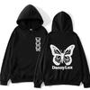 Autumn/Winter Korean Dannylux - Men's and Women's Long Sleeve Butterfly Pattern Hoodie Fashion Hip Hop Clothing New Sportswear