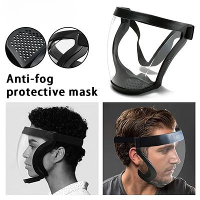 Super schützender Antibeschlag-Gesichtsschutz, Unisex, HD, transparent, wiederverwendbar, für das ganze Gesicht, Augen-, Nasen- und Mundschutz