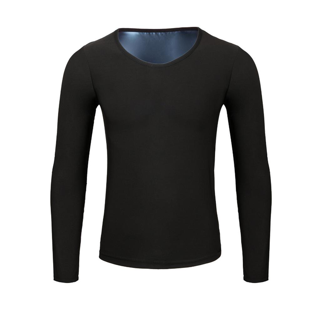 Men's Sauna Sweat Suit: Running Sports Fitness Long Sleeve Body Shaper