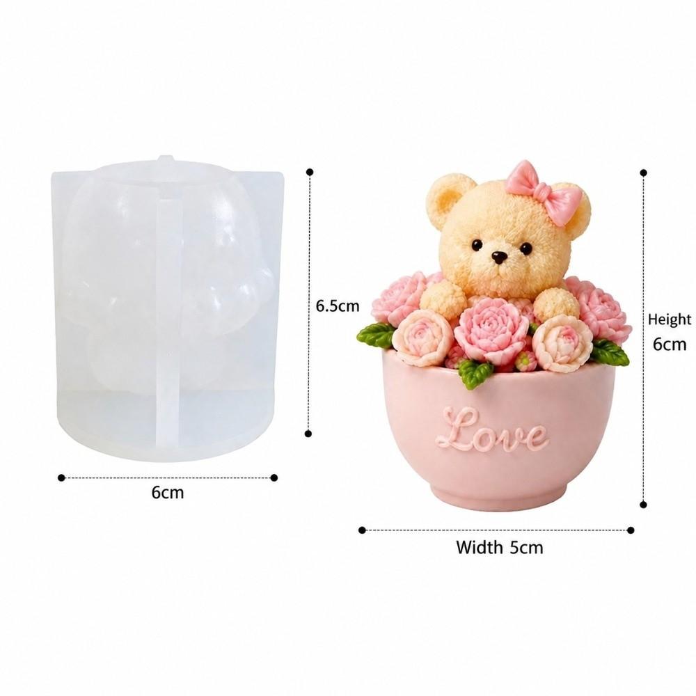 Cute Animal Silicone Candle Molds Fox Cat Bear Pig Dinosaur DIY Candle Molds  Handmade