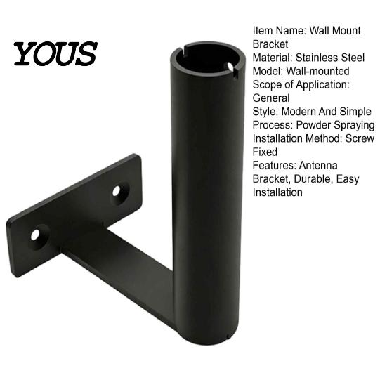 Wall Mounting Hardware Antenna Mount Bracket for Navimow I105E, Stainless Steel 90 GPS Holder Degree Angled, Weather Resistant Exterior Pole