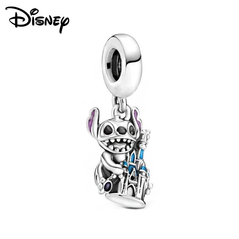 Disney 925 Silver Mickey Minnie And Snow White Pendant Beads Various Styles Suitable For Diy Bracelet