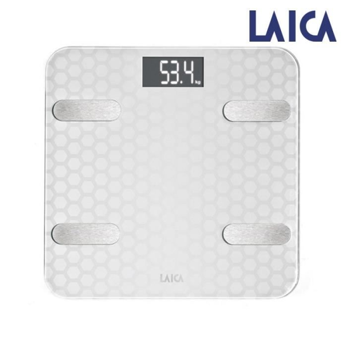 Échelle Bluetooth - Laica - PS7011 - 180kg - Analyse Corporelle - Blanc