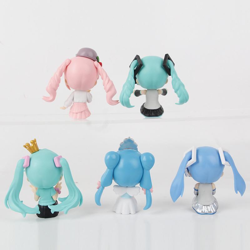 Adorable Hatsune Miku Sitting Crown Anniversary Plush Doll Toy Model Figure
