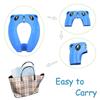 Portable Folding Non Slip Silionce Pads Potty Training Seat for Kids Foldable Toddlers Toilet Seat Potty Seat Cover for Travel AVE