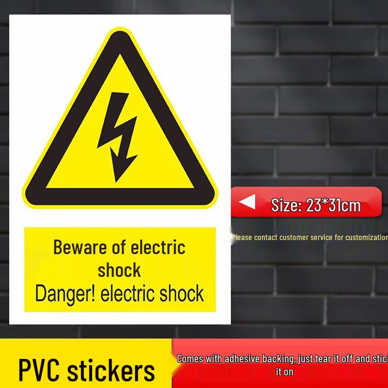 Electrical Safety Warning Stickers