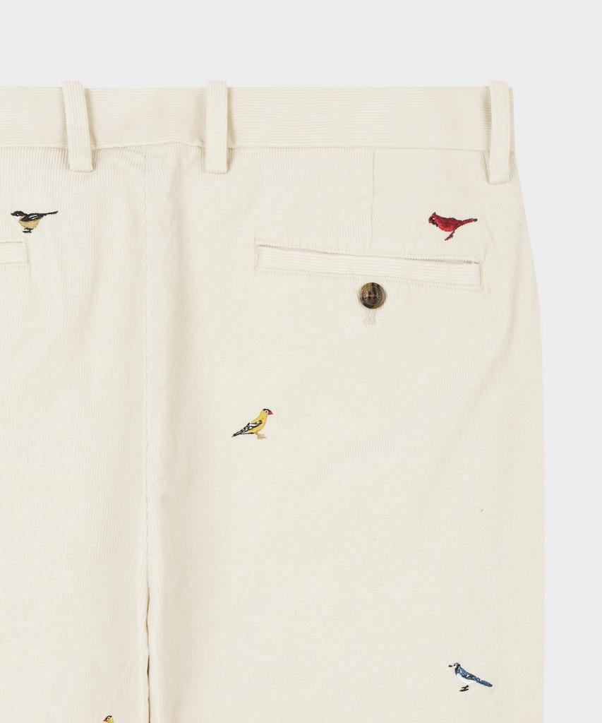 BROOKS BROTHERS Regular Fit 15W Corduroy Bird Pattern Chino Pants (Beige) (Bbpcmnf404)