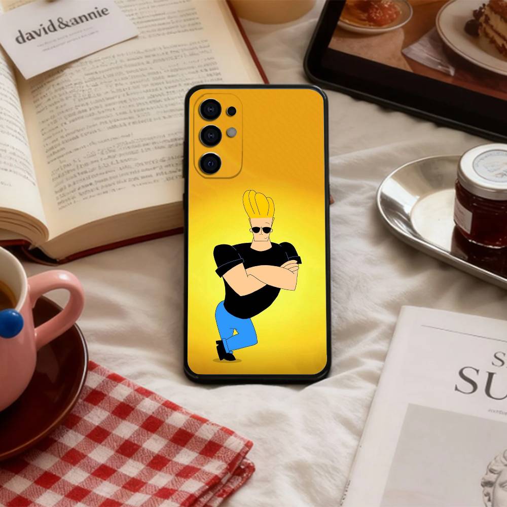 J-Johnny B-Bravo Anime Phone Case For Samsung S 25,24,23,22,30,21,10,9,Ultra,Plus,Lite,FE,4,5 G Soft Black Case