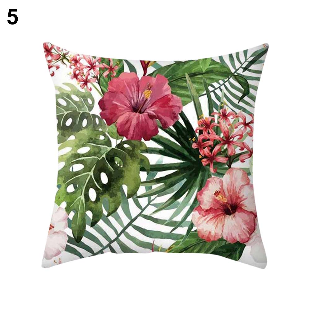Tropical Plant Leaf Cactus Throw Pillow Case Cushion Cover Sofa Bed Car Decor