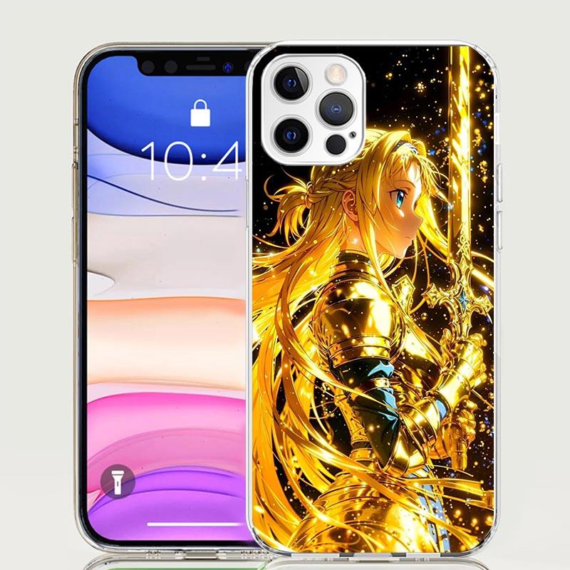 Sword Art Online Yuuki Asuna Phone Case For iPhone 17 Air 16 15 Plus 11 14 Pro Max 13 Mini 12 7 8 + SE Pattern Art Customized Co
