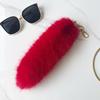 25cm Faux Fox Fur Tail Pendant Keychain for Bags & Accessories