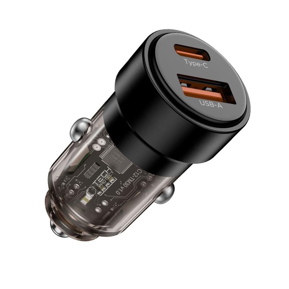 Tech-Protect Cc03 2-Port Car Charger Pd75W Black