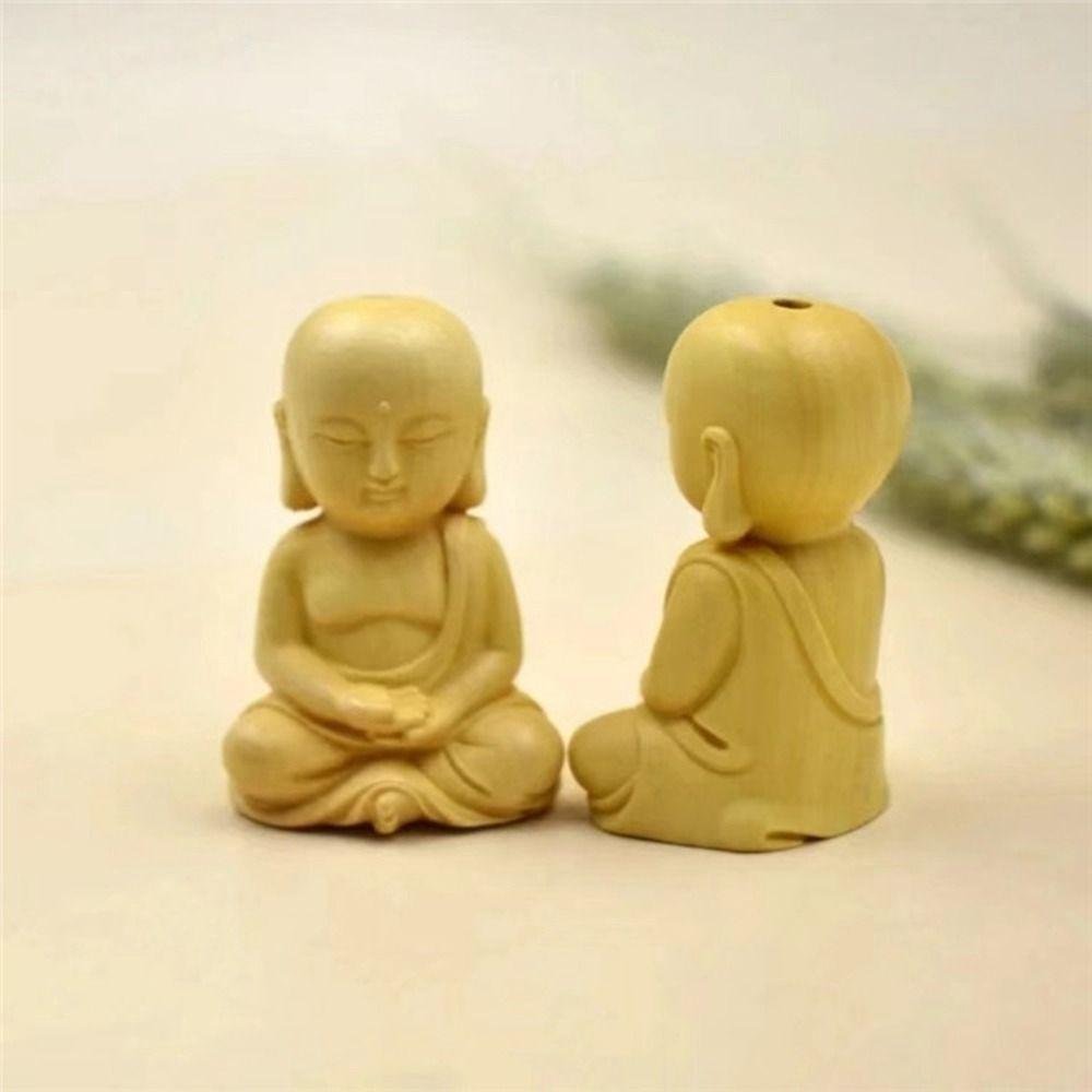 Decor DIY Handicraft Baby Buddha Key Chain Pendant Little Monk Figurines Buddha Statue Car Ornament
