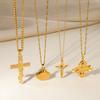 New Fashion Cross Hip-hop Necklace Pendant Long Men's Necklace Women's Necklace Fashion