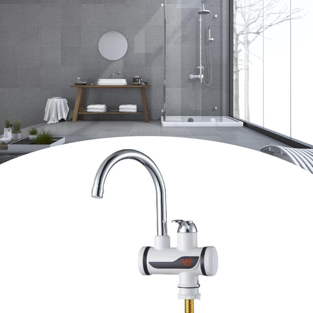 3000W Bathroom Hot Water Faucet Cold Hot Dual Use Electric Heating Water Tap Faucet