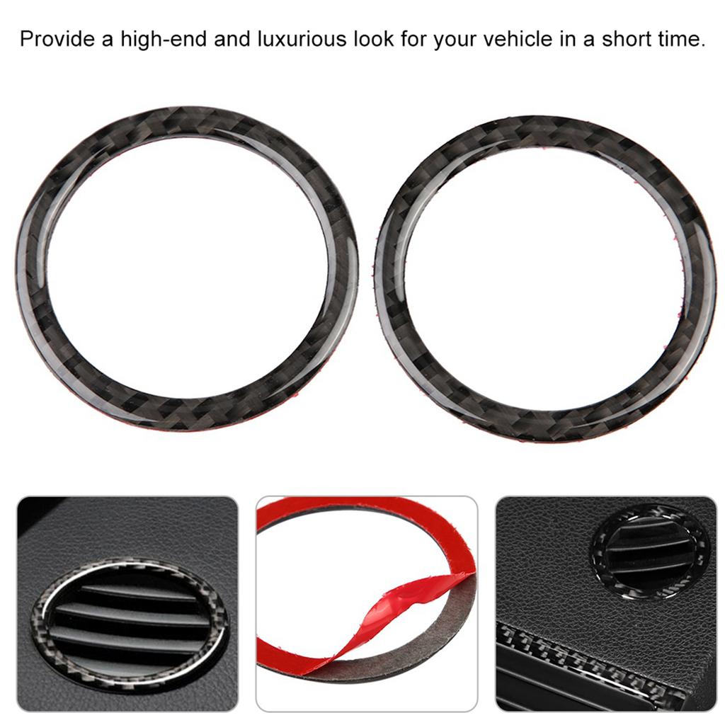 2pcs Air Condition Vent Outlet Ring Decoration Trim Cover for C Class W204 11 13