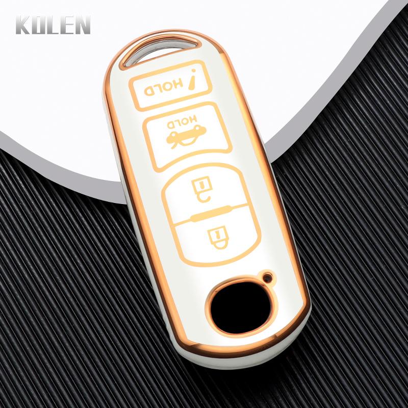 

New Tpu Car Remote Key Case Cover Shell For Mazda 2 3 6 Atenza Axela Demio Cx-5 Cx5 Cx-3 Cx7 Cx-9 2 3 4 Buttons Protected Fob
