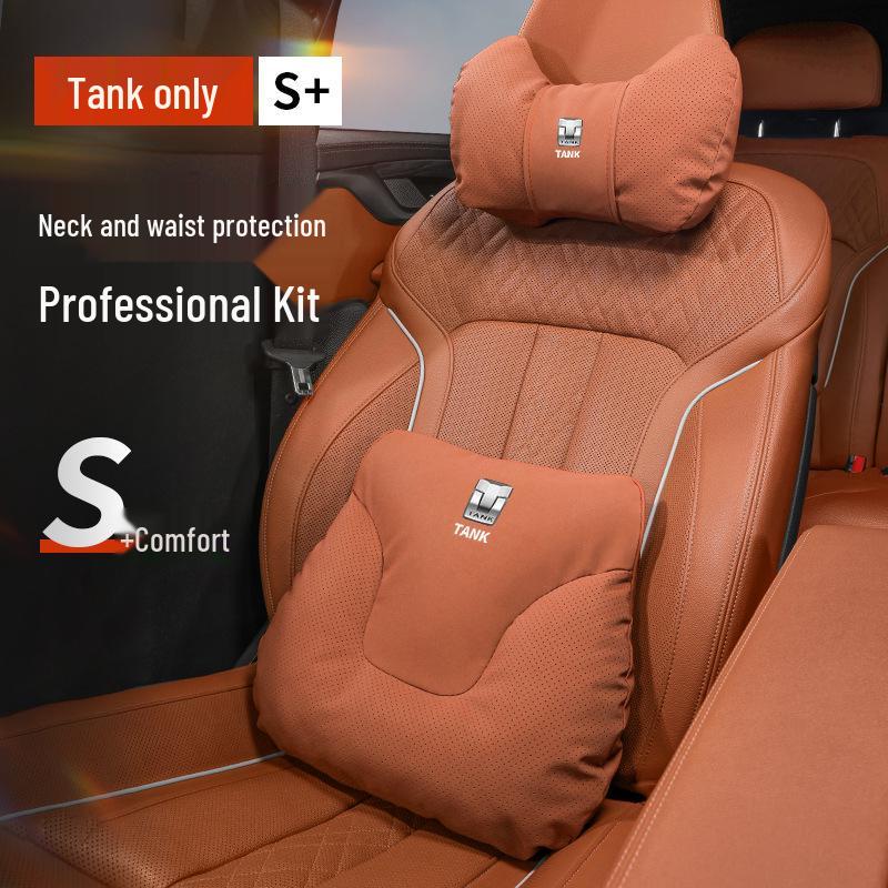 Versatile Car Headrest & Lumbar Support Pillow for Enhanced Comfort