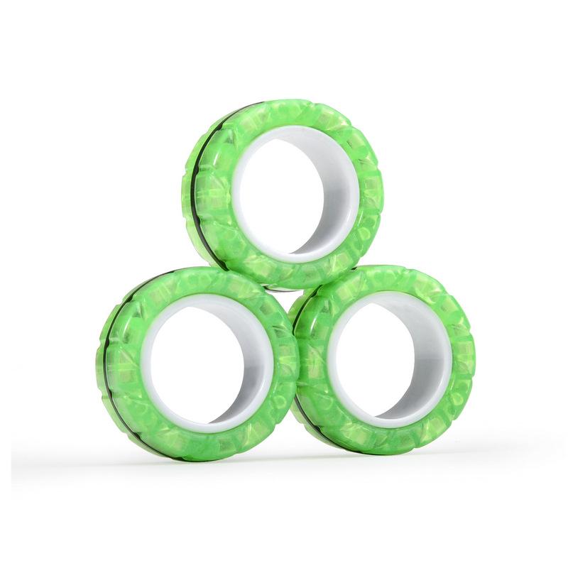 Magnetic Tire-Style Spinner Bracelet - Decompression Toy Finger Spinning Top