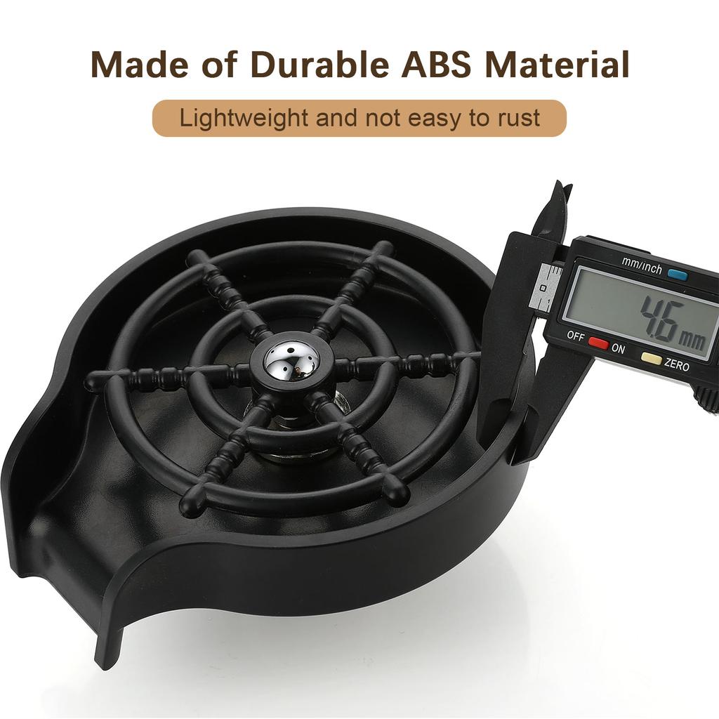 Glass Rinser for Kitchen Sink Bottle Cups Washer for Sink Attachment Bar Glass Rinser ABS Kitchen